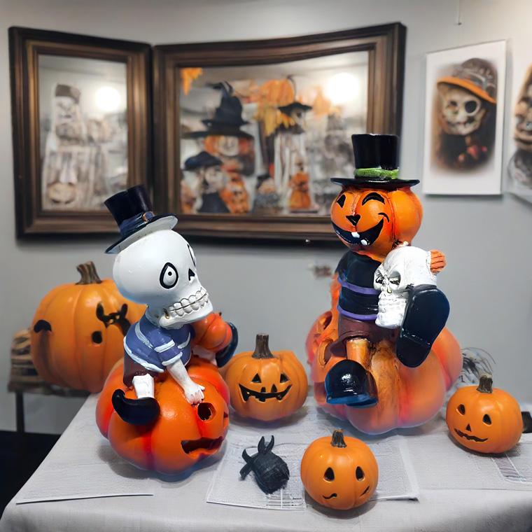 DENKO HOME（電光ホーム） ハロウィン 飾り LED内蔵 カボチャランタン