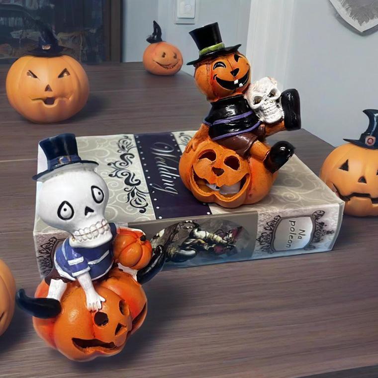 DENKO HOME（電光ホーム） ハロウィン 飾り LED内蔵 カボチャランタン