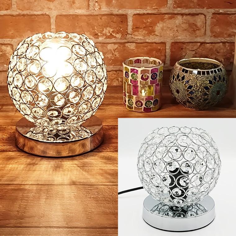 DENKO HOME（電光ホーム） テーブルランプ クリスタル ビーズ LED電球