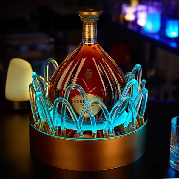 プリマスジン　ボトルスタンドライト 光る 台座 ボトル ライト ライトアップ 照明 LED コースター スタンド