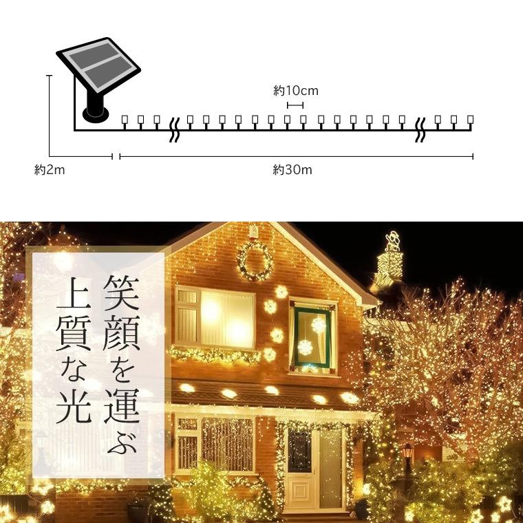 DENKO HOME（電光ホーム） イルミネーションライト ソーラー 屋外 LED