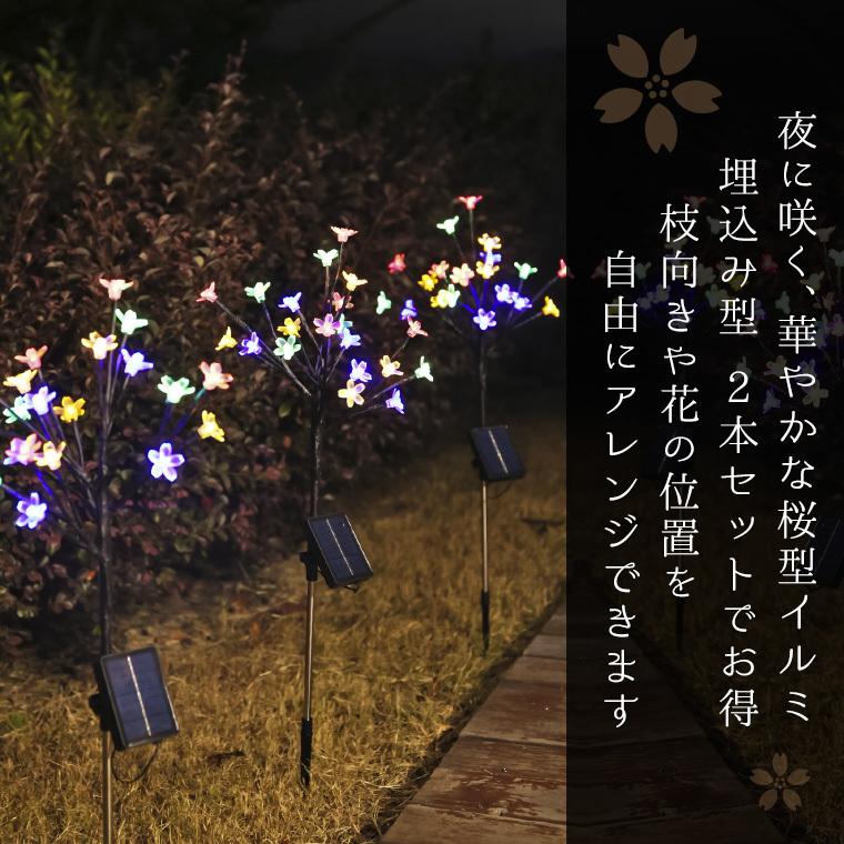 DENKO HOME（電光ホーム） ソーラー イルミネーション 桜 フラワー 花