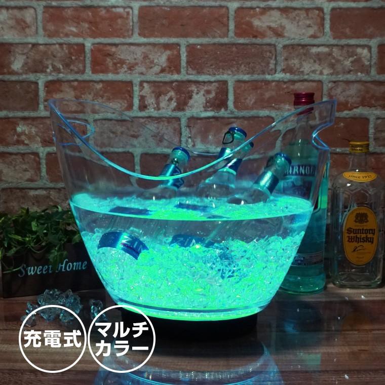 光る ワインクーラー 楕円形 幅35cm×奥行25.5cm×高さ28.5cm マルチ