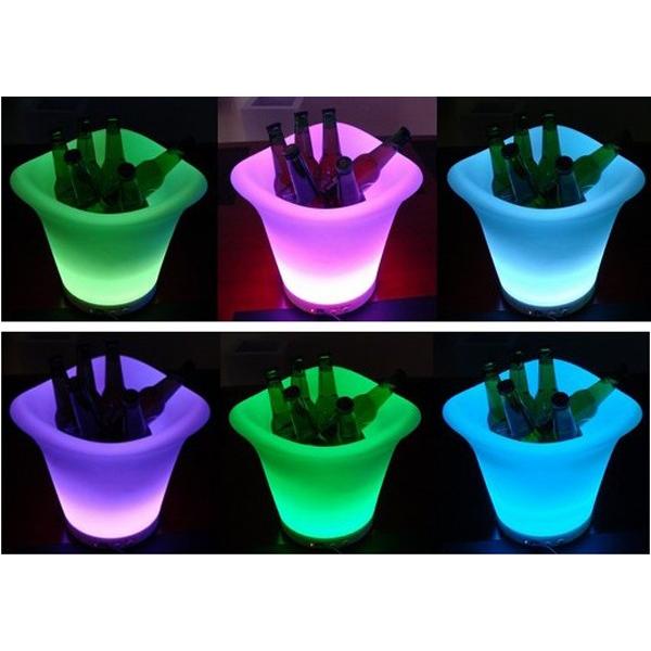 光る ワインクーラー ラウンド型 充電式 SP7 ボトル シャンパン バー イベント 演出 クラブ |  | 03