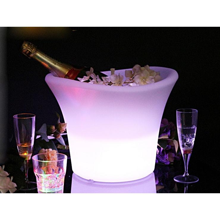 光る ワインクーラー ラウンド型 充電式 SP7 ボトル シャンパン バー イベント 演出 クラブ |  | 04