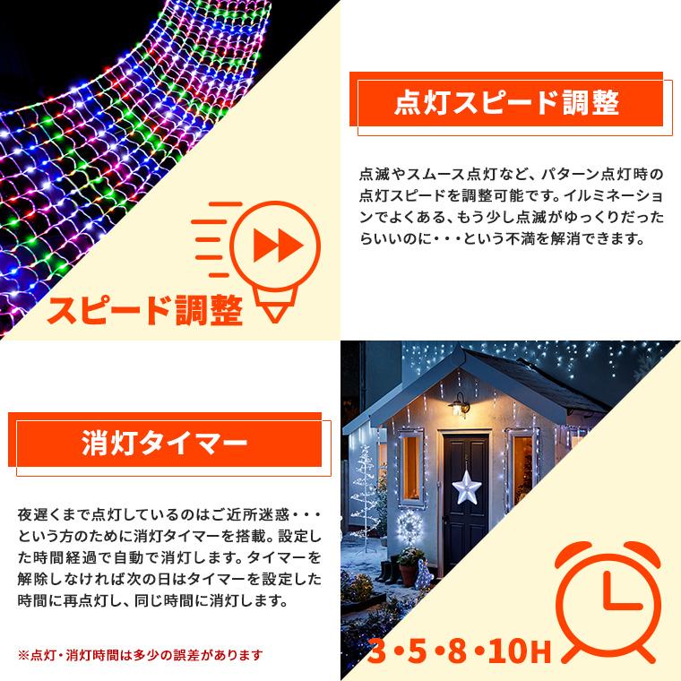 DENKO HOME（電光ホーム） イルミネーションライト 屋外 LED ネット