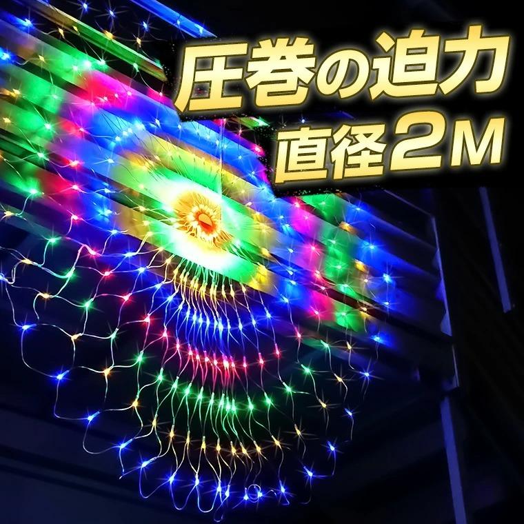 DENKO HOME（電光ホーム） イルミネーション 屋外用 ネットライト 円形