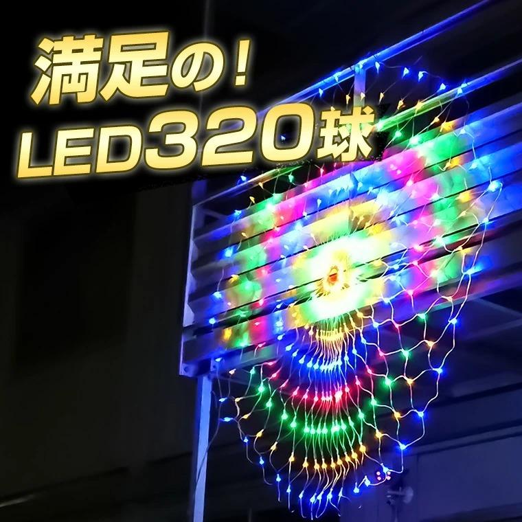 DENKO HOME（電光ホーム） イルミネーション 屋外用 ネットライト 円形