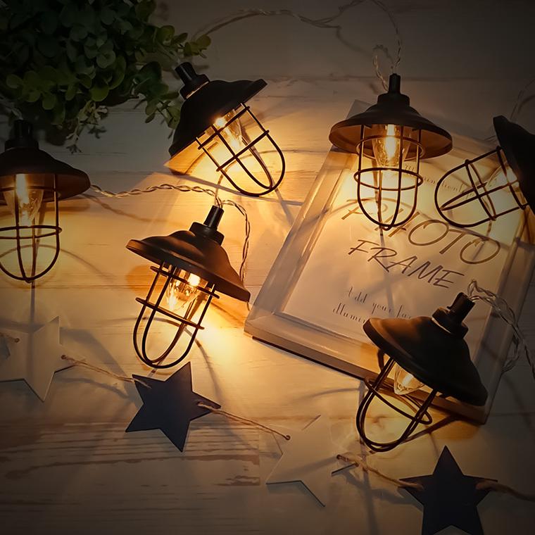 DENKO HOME ソーラー ガーデンライト レトロ ランタン LED 電球