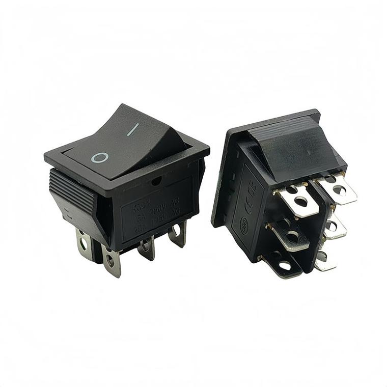 DENKO HOME（電光ホーム） ロッカースイッチ 6ピン 双極単投 DPST 2