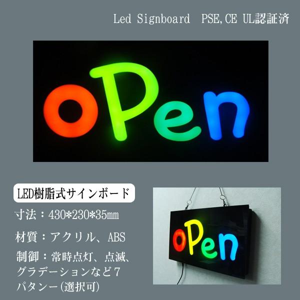 看板 イラスト LED サインボード OPEN 233×433 ポップシンプル 店舗 OPEN 営業中｜utsunomiyahonpo
