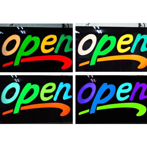 DENKO HOME（電光ホーム） 看板 イラスト LED サインボード OPEN 233