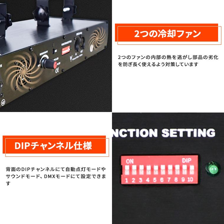 DENKO HOME（電光ホーム） レーザーライト 大型 5口 緑 黄 青 赤