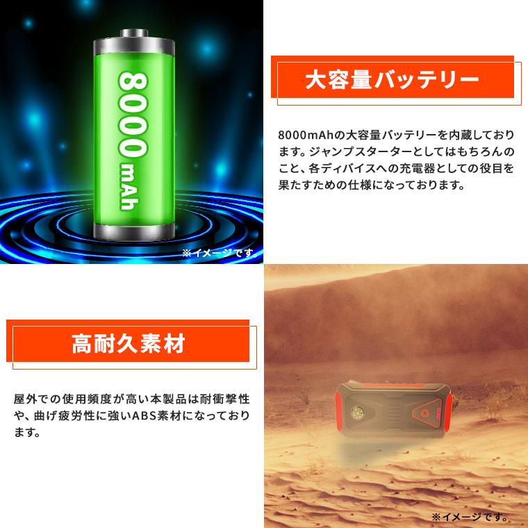 ジャンプスターター エンジンスターター モバイルバッテリー 大