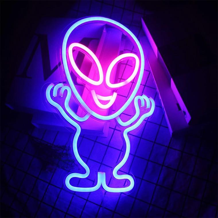 ネオンサイン ネオン管 宇宙人 ハロウィン パーティー装飾 オーダー