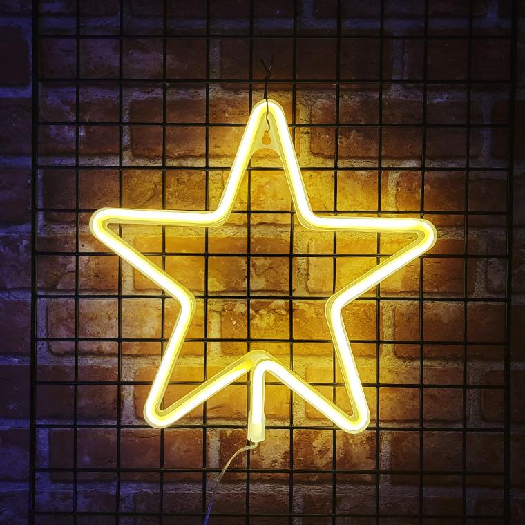 DENKO HOME（電光ホーム） LED ネオンサイン スター 星 スターフォール