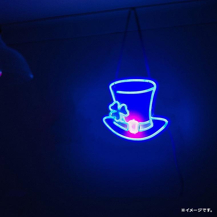 置物 照明 イルミネーション ネオン オーロラ 3色 女性帽子 リボン付きハット 置物 照明 イルミネーション ネオン オーロラ 3色 女性帽子 リボン付き