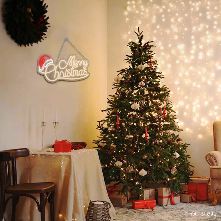 DENKO HOME（電光ホーム） LED ネオンサイン メリー クリスマス Merry