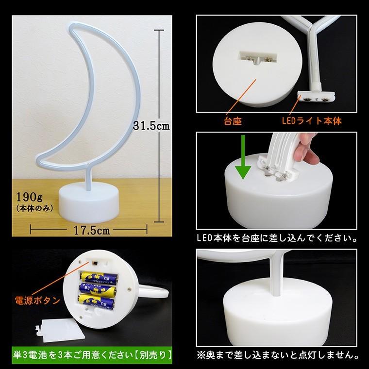 ネオンサイン モダンなデザインLED看板 お洒落 インテリア 調光可能　オーダー DENKO HOME（電光ホーム） LED ネオン サイン ライト 月 インテリア