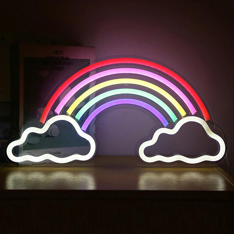 LED ネオンサイン 虹 USB ネオンライト ネオン管 インテリア 