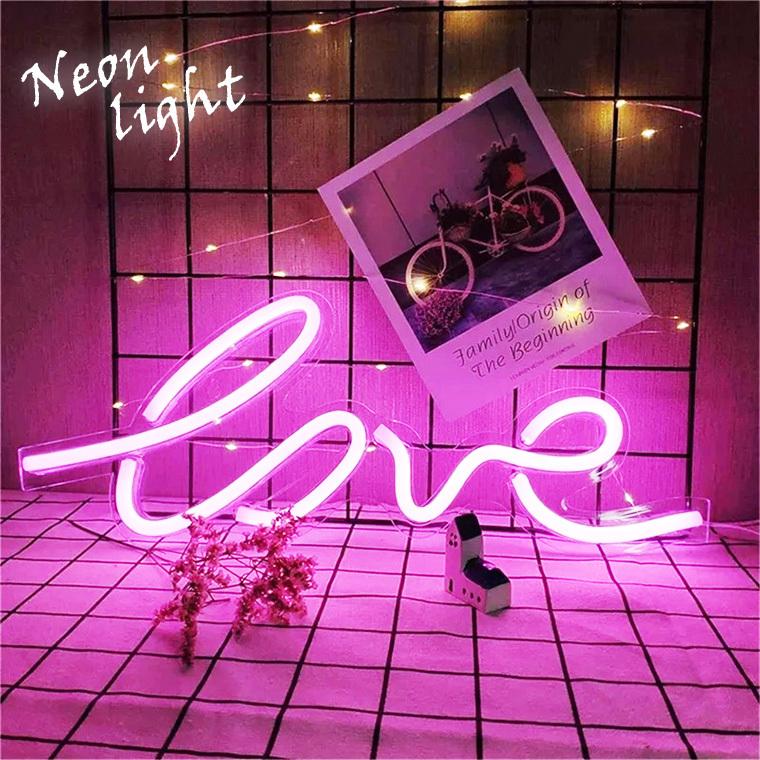 LED ネオンサイン ラブ LOVE ネオンライト ネオン管 インテリア LED ネオンサイン ラブ LOVE ネオンライト ネオン管 インテリア