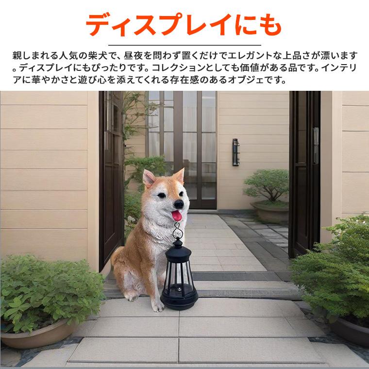 DENKO HOME（電光ホーム） 柴犬 犬 ランタン いぬ イヌ 猛犬 ガーデン