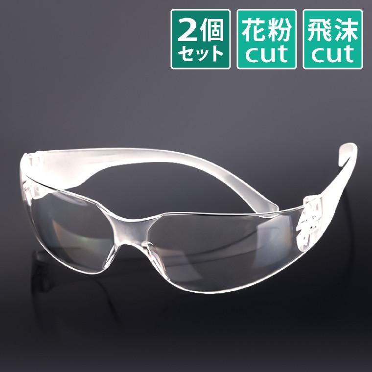 DENKO HOME（電光ホーム） 保護メガネ ゴーグル 2個セット 花粉