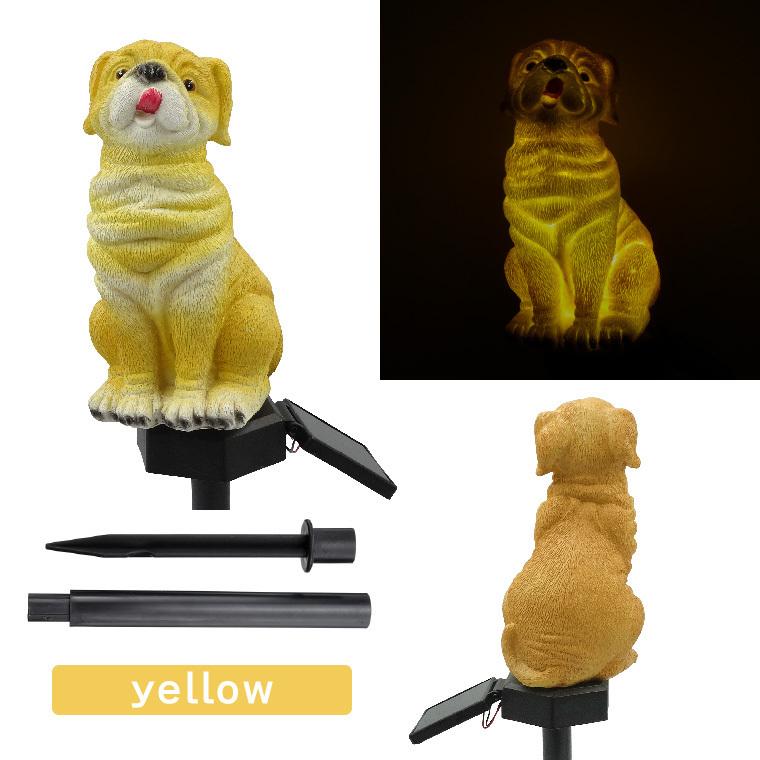 DENKO HOME（電光ホーム） 犬 子犬 ソーラー ガーデンライト ガーテン