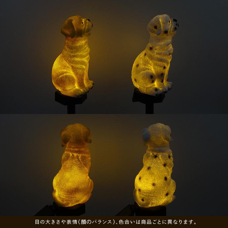 DENKO HOME（電光ホーム） 犬 子犬 ソーラー ガーデンライト ガーテン