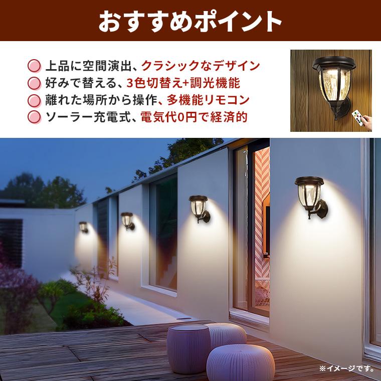 DENKO HOME（電光ホーム） ガーデンライト ソーラー 屋外 クラシック