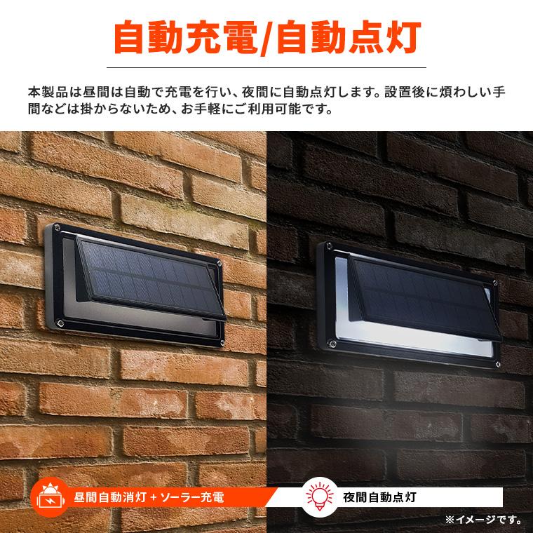 DENKO HOME ソーラー ウォールライト 音感 センサー 街路灯