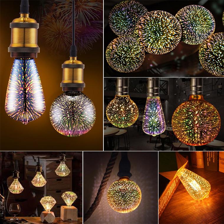 花火 電球 エジソン電球 エジソンバルブ St64 バルブ Ledフィラメントバルブ レトロランプ 花火 室内用 おしゃれ Led フェアリー St64hanebi Sp 電光ホーム 通販 Yahoo ショッピング