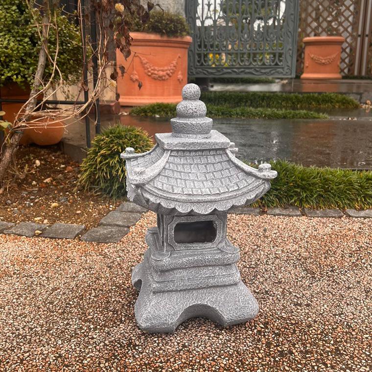 DENKO HOME（電光ホーム） 灯篭 石灯篭 光る ソーラー 石 灯篭 とう