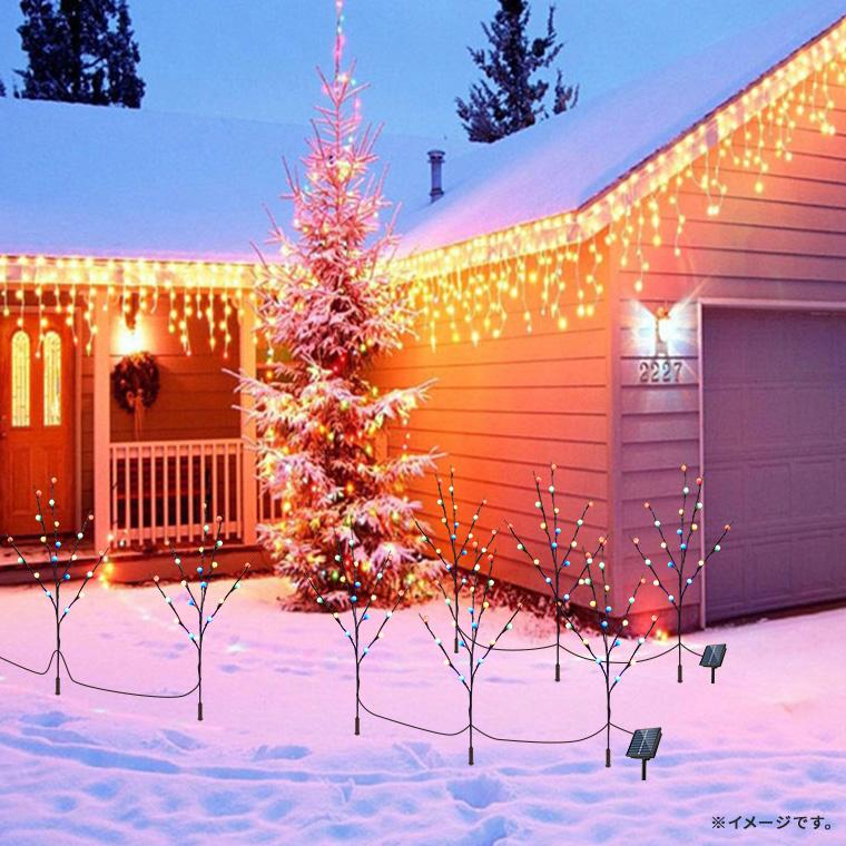 ⭐︎イルミネーション ソーラー ガーデニング キャンプ ランプ クリスマス DENKO HOME（電光ホーム） ソーラー イルミネーション カラー ボール 3
