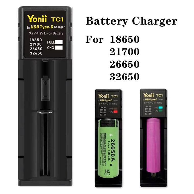 リチウム電池 充電器 リチウムバッテリー充電器 USB 18650 21700 26650