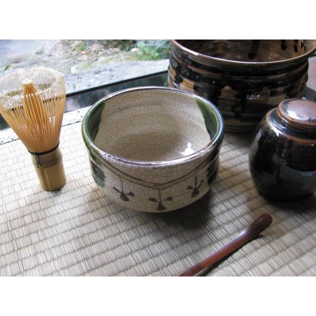 抹茶碗 お茶道具 和陶器 和モダン /織部渋入抹茶碗 : roanroan - 通販