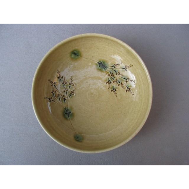 中鉢 盛鉢 ボウル 和陶器 和モダン /黄瀬戸草紋菓子鉢 : roanroan