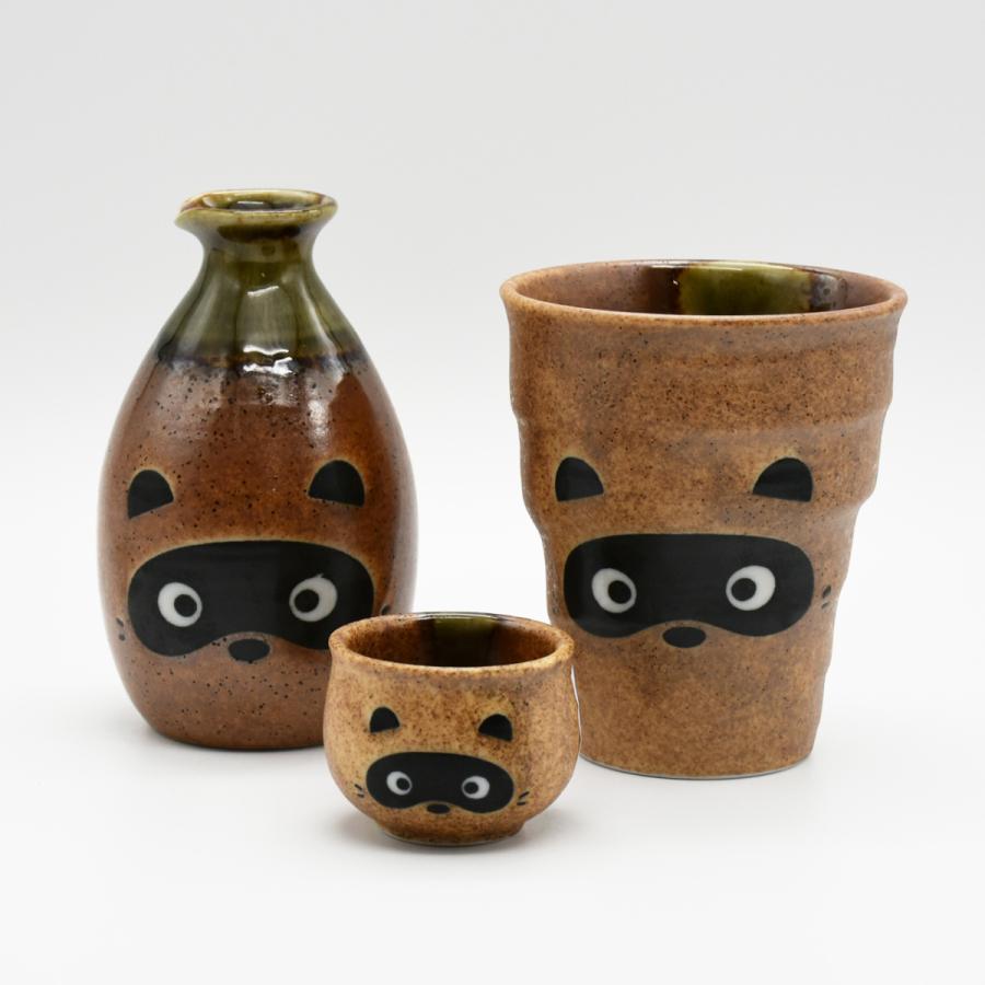 2号徳利 信楽たぬき 酒器 おちょこ ぐい呑み とっくり かたくち