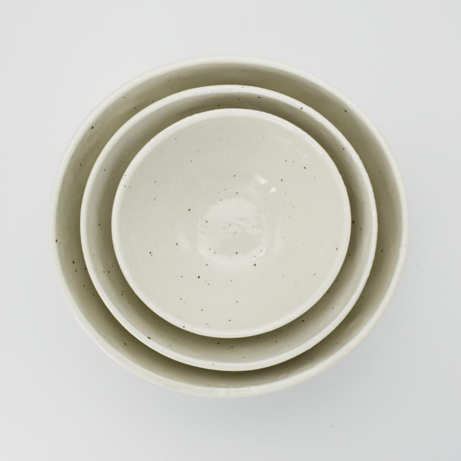 美濃焼 雪粉引 楕円4寸鉢 和食器 おしゃれ モダン シンプル : 食器