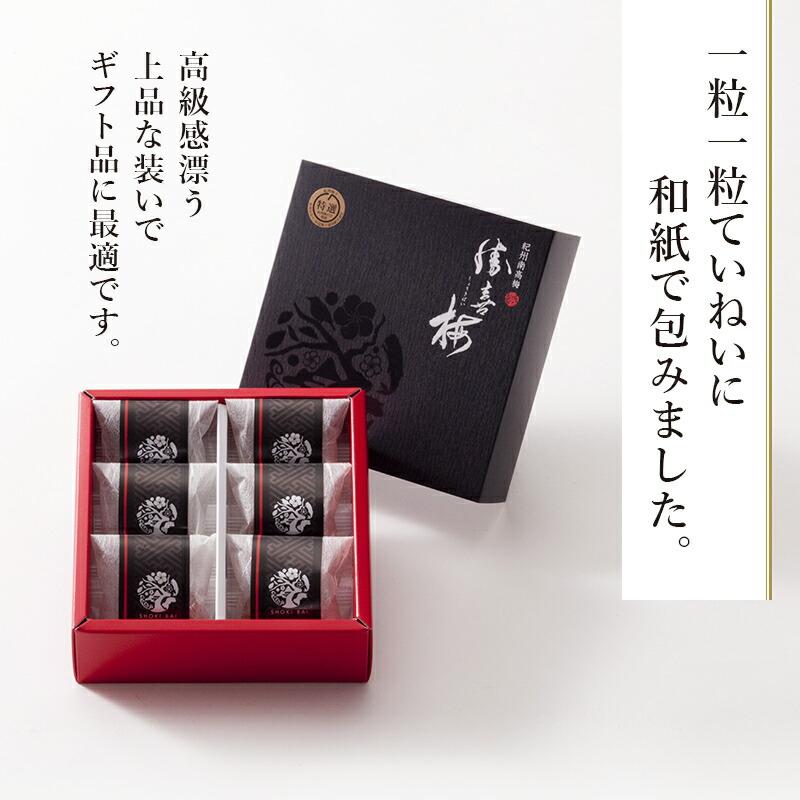 紀州南高梅 勝僖梅 最高級「はちみつ仕立て 極 （6包）」 和歌山 人気