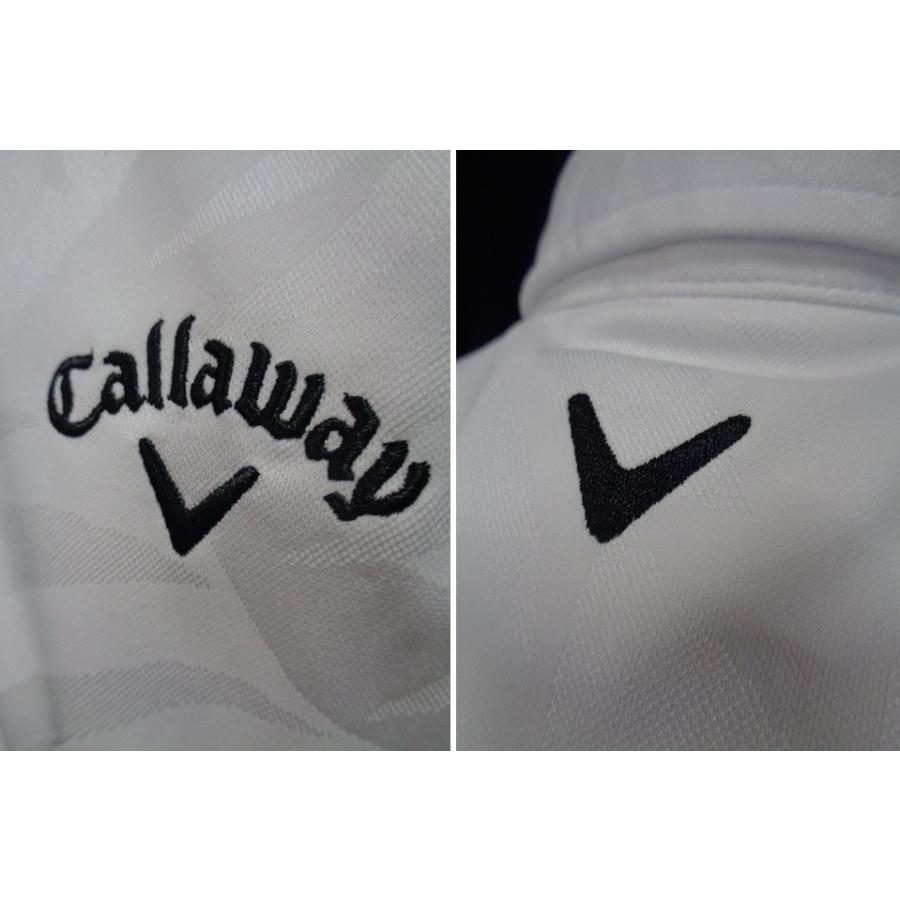 キャロウェイ 【Callaway】 メンズ ボタニカル柄 ジャガード 半袖 ポロシャツ C22134115 ホワイト M 【2420】ネコポス対応｜uttaro｜06