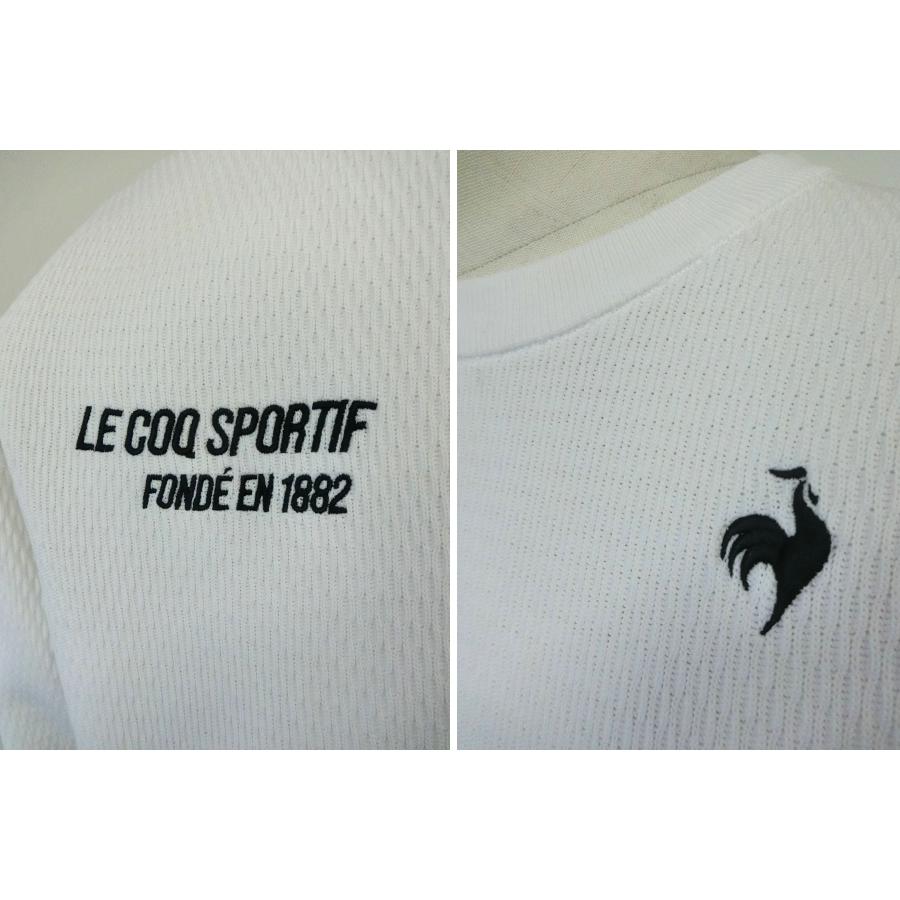 訳あり 早い者勝ち！ ルコック 【le coq sportif 】 メンズ セーター ニット QGMWJL00 ホワイト M 【2590】 | le coq sportif | 05