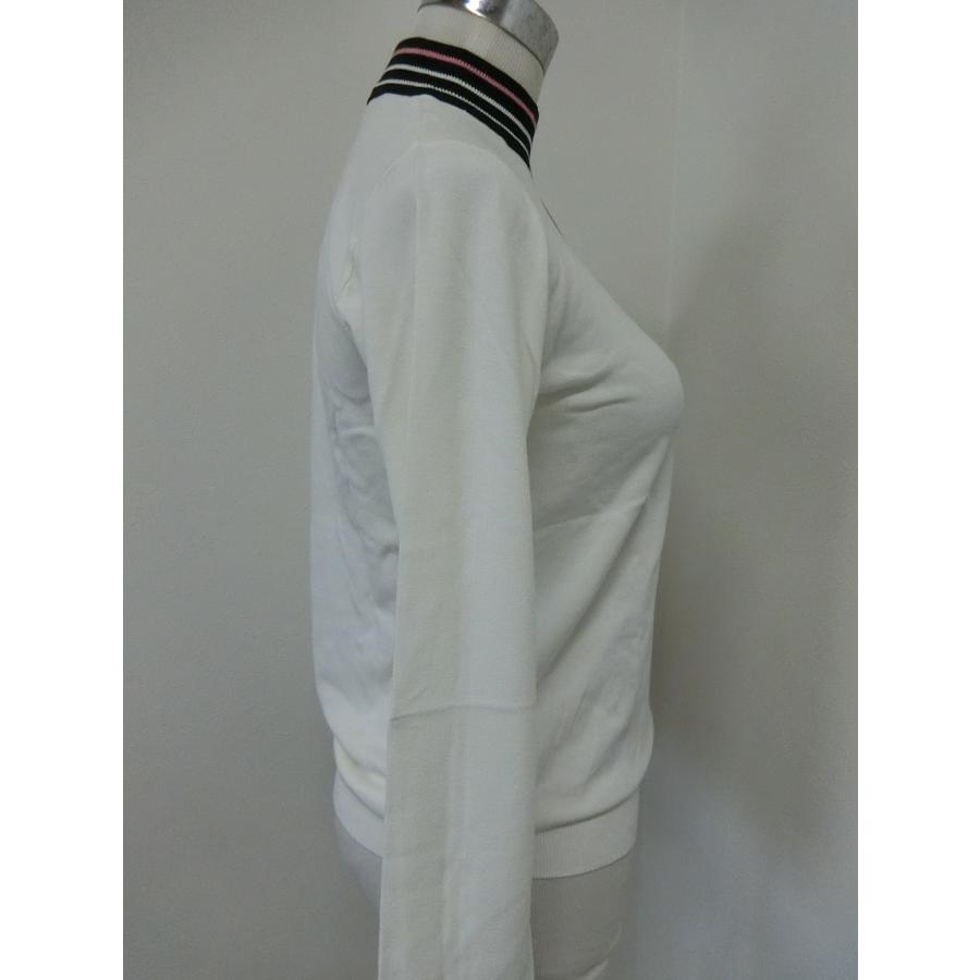 ネコポス発送 ルコック 【le coq sportif 】 レディース ハイネックセーター ニット QGWWJL00 ホワイト S 【2630】_4