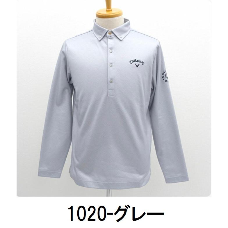 Callaway ホワイト 長袖シャツ Callaway（キャロウェイ） ゴルフウェア 長袖シャツ 秋 冬 長袖モック