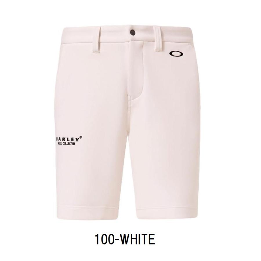 極美品 オークリーゴルフ 速乾 ゴルフハーフパンツ ホワイト L スカルロゴ OAKLEY（オークリー） 送料無料 【OAKLEY】 メンズ スカル ダンボール
