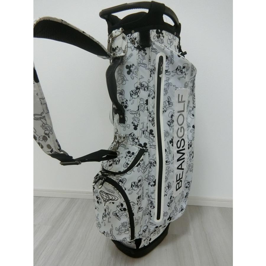 BEAMS GOLF ディズニー総柄 スタンド式キャディバッグ ホワイト BEAMS GOLF ディズニー総柄 スタンド式キャディバッグ ホワイト