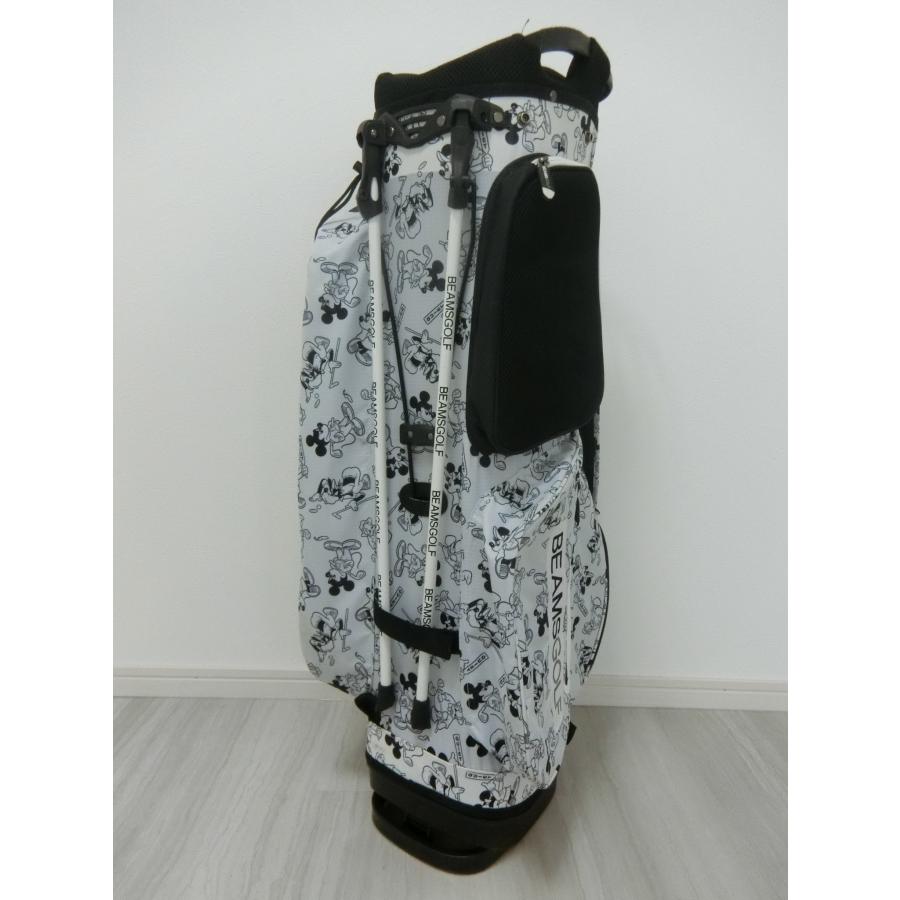 BEAMS GOLF ディズニー総柄 スタンド式キャディバッグ ホワイト BEAMS GOLF ディズニー総柄 スタンド式キャディバッグ ホワイト