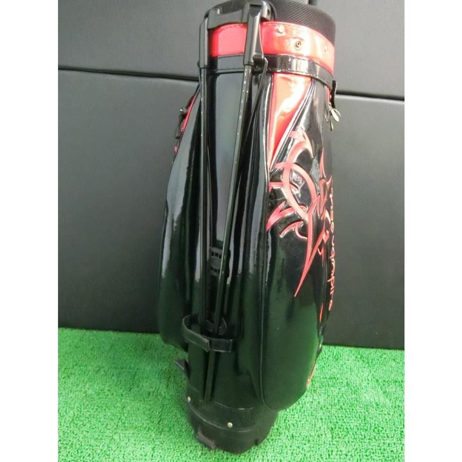 チェイスバンパイア スタンド式キャディバッグ ブラック×レッド