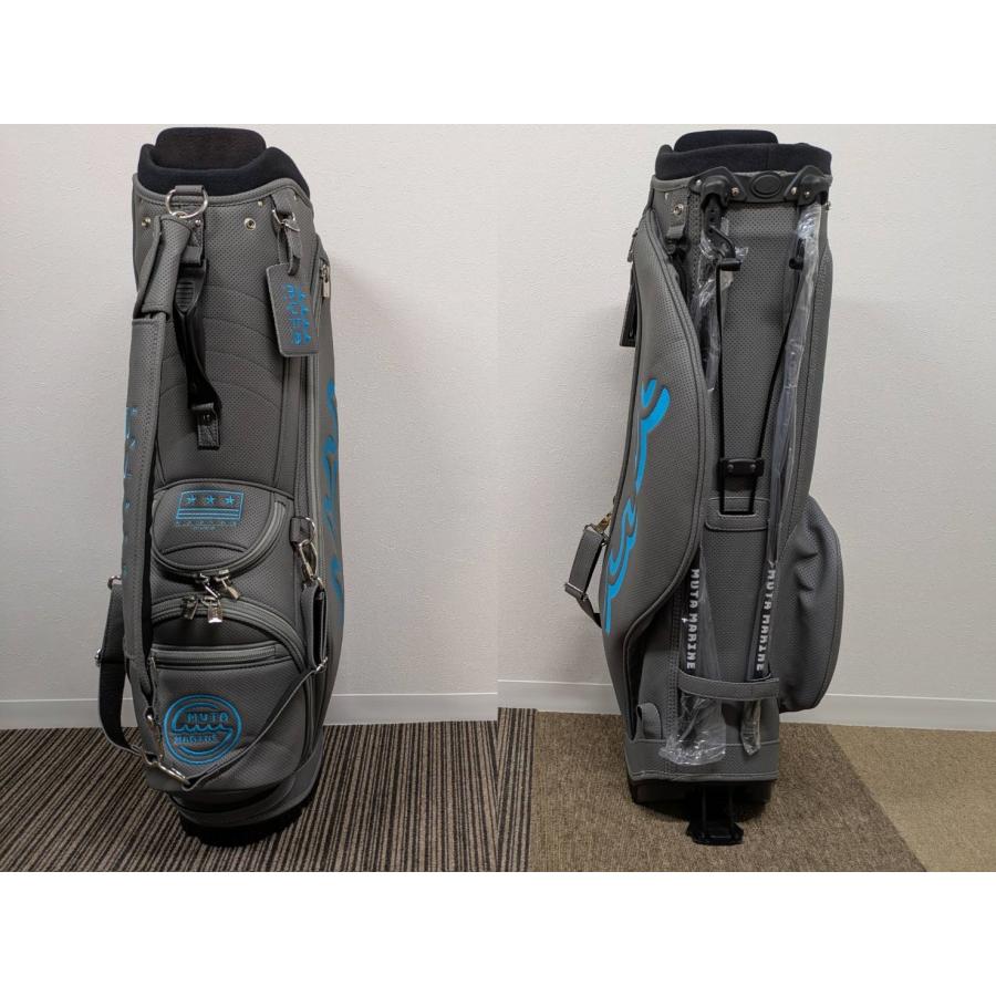 muta MARINE ムータマリン  パンチングエシカルレザー キャディバッグ muta MARINE GOLF（ムータマリンゴルフ） レア 状態良好 パンチング