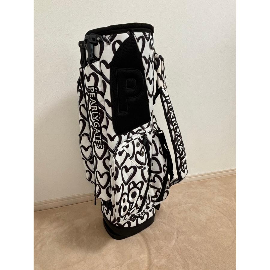 PEARLY GATES パーリーゲイツ 落書きハート柄 スタンド式キャディ